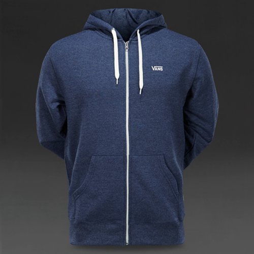 Vans Core Basics Zip Hoodie II Black Iris Heather for Men